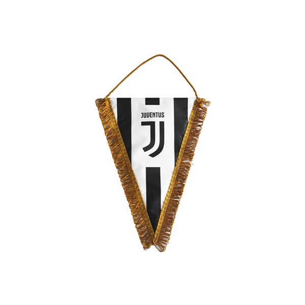 GAGLIARDETTO TRIANGOLARE PICCOLO 17X14 CM RIGHE E LOGO
