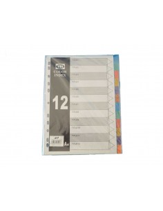 INTERCALARE DIVISTORI A4 12 col PLAST OP5 151