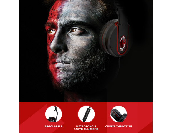 Milan | CUFFIE CON MICROFONO MILAN con filo cavo aux e con adattatore usb-c