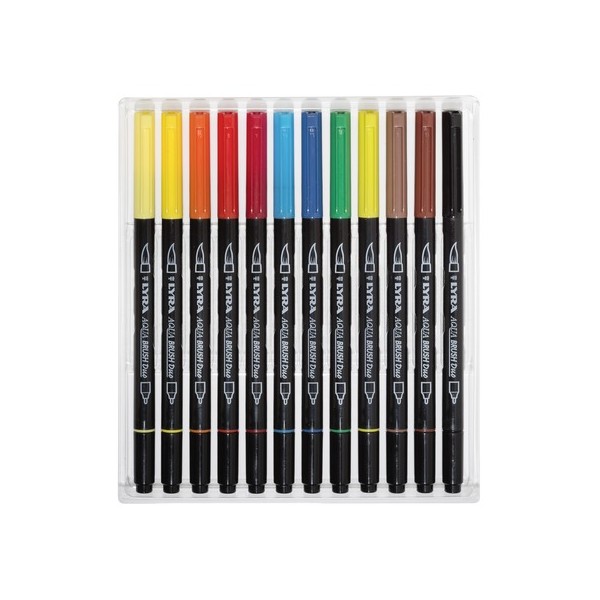 Pennarelli doppia punta Lyra Aqua Brush Duo....