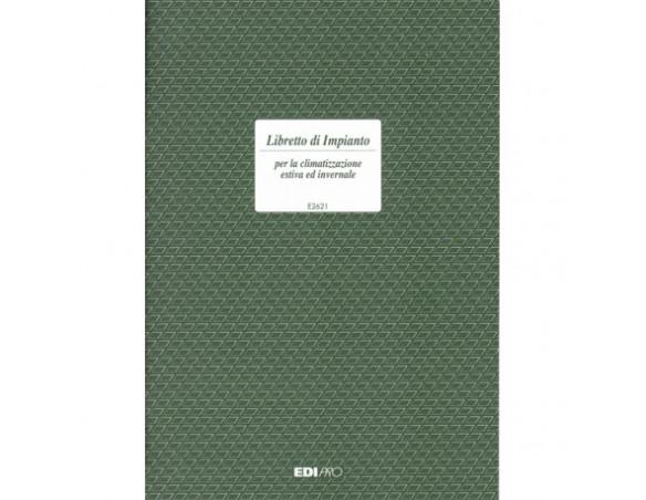 LIBRETTO DI IMPIANTO CLIMATIZZAZIONE E2621