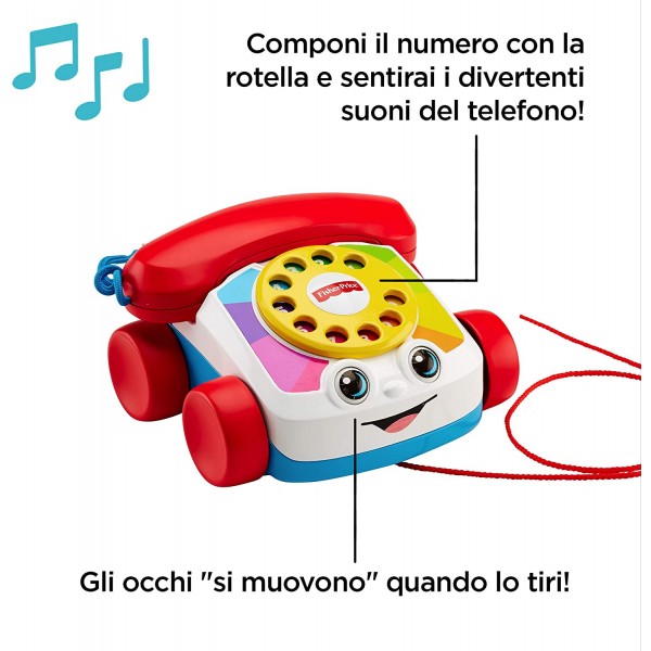 Telefono Chiacchierone Parlante Trascinabile,...
