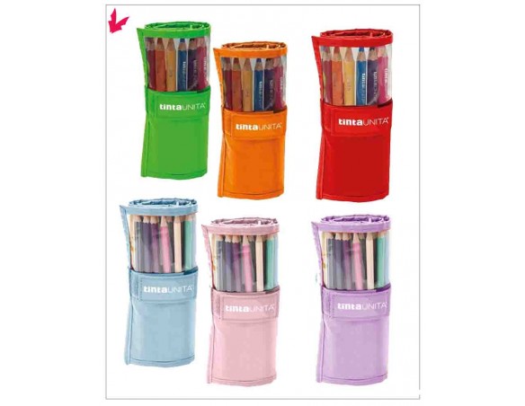 ASTUCCIO ROTOLO 24 PASTELLI TINTAUNITA CLASSIC