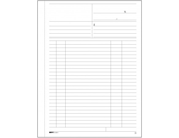 Blocco multiuso 50 - 50 fogli autoric. 31x21 e5003a EDIPRO -50x2 autoricalcante
