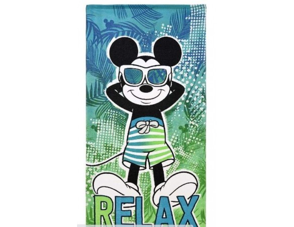 TELO Mare Topolino Mickey Mouse Disney Asciugamano Poliestere MICROCOTONE CM. 140X70