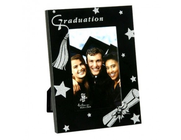 Portafoto Laurea In Metallo 10X15 Cm