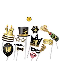 ACCESSORI PER FOTO 18 ANNI 12 PEZZI 2151