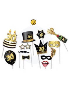 ACCESSORI PER FOTO 30 ANNI 12 PEZZI 2151