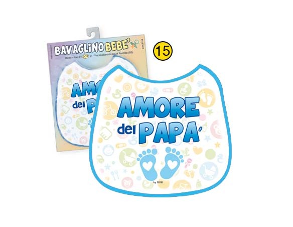 BAVAGLINO BEBE' - AMORE DEL PAPA' PER MASCHIETTO 3158