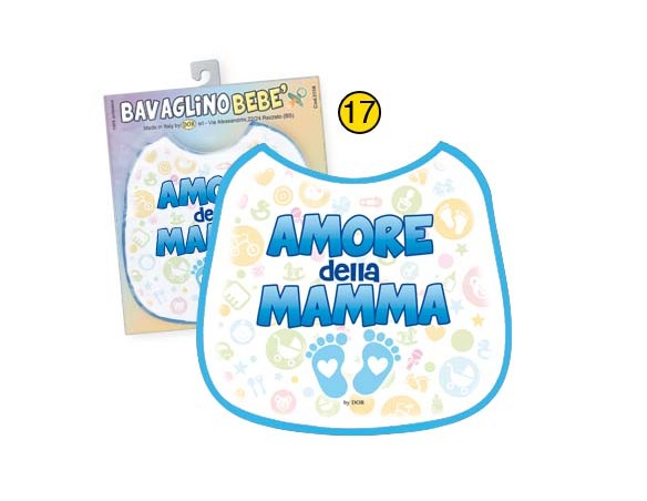 BAVAGLINO BEBE' - AMORE DELLA MAMMA PER MASCHIETTO 3158