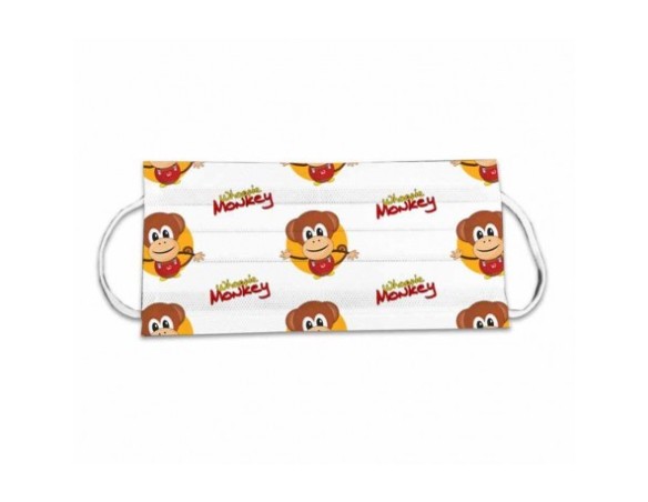 MASCHERINA FILTRANTE X BAMBINI IN TNT MONKEY SCIMMIA