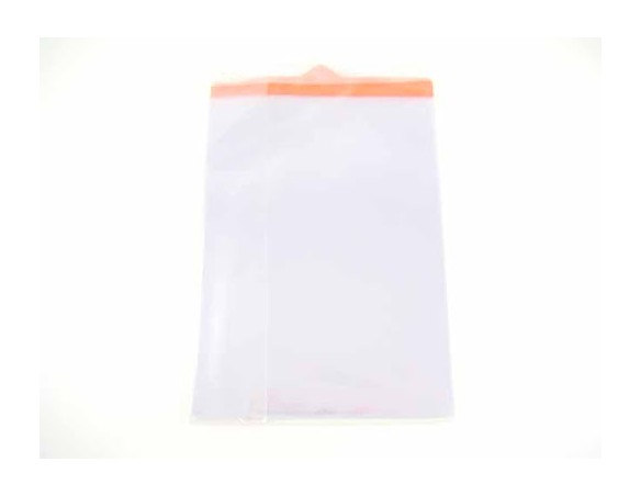 BUSTA PORTA AVVISI PORTA LICENZE GRANDE 25X35 con bordo fascia arancione