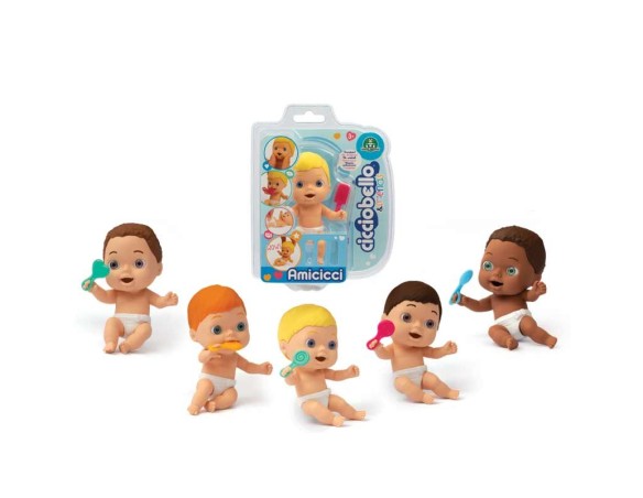 Cicciobello Amicicci, Bambino con espressioni Divertenti e Accessori Casuali, Giocattolo per Bambini dai 3 Anni CC002, CC002000