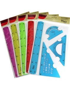 SET RIGA CM.30+SQUADRE+GONIOM. FLEX (12) COL. TRASP. H305