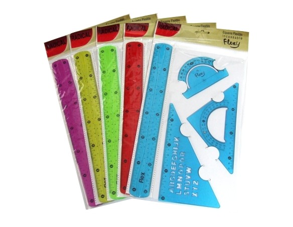 SET RIGA CM.30+SQUADRE+GONIOM. FLEX (12) COL. TRASP. H305