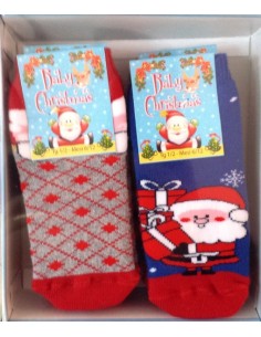 Natale | CALZA CALZE ANTISCIVOLO NATALIZIE 6 / 12 MESI /...