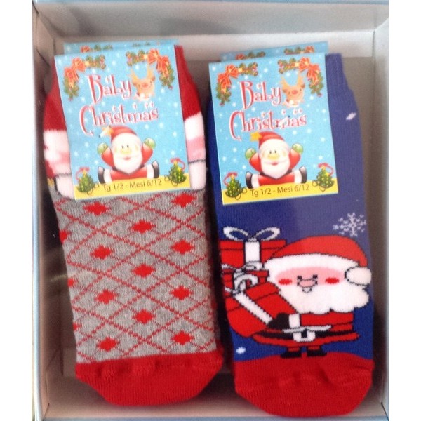Natale | CALZA CALZE ANTISCIVOLO NATALIZIE 6 /...