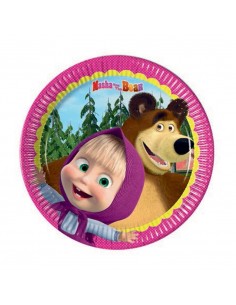 PIATTI 20 CM MASHA E ORSO 8X