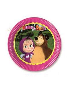 PIATTI 23 CM MASHA E ORSO 8X