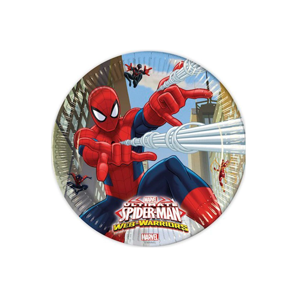 PIATTI SPIDERMAN 23CM 8PZ