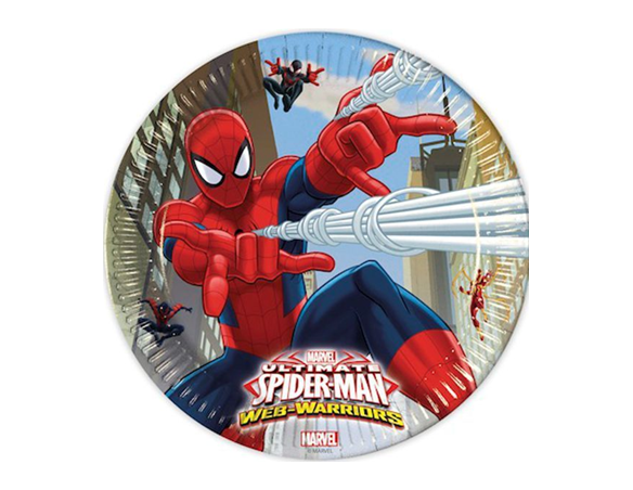 PIATTI SPIDERMAN 23CM 8PZ