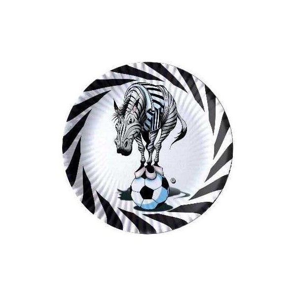 PIATTO juve bianconero 24 CM 10pz 60326