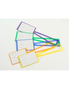 Etichetta bagaglio in PVC con taschetta...