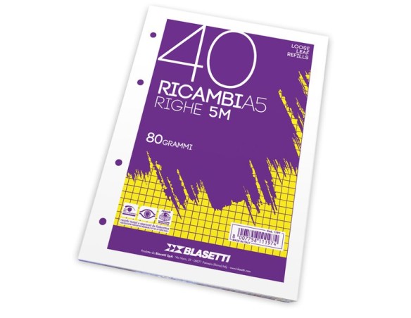 RICAMBI RINFORZATI 5 MM A5 PIGNA