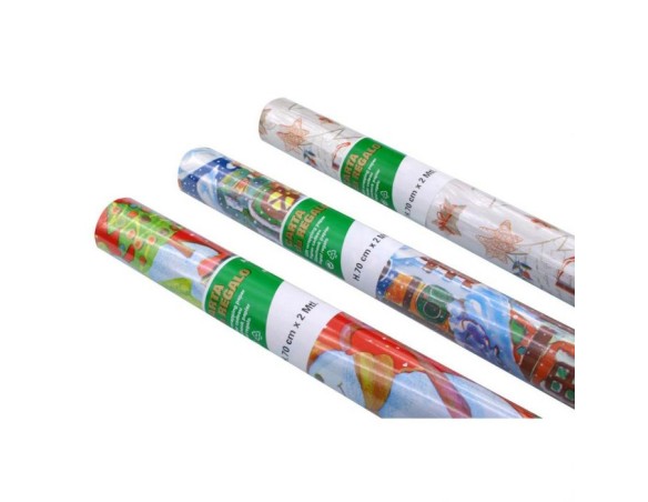 ROTOLO CARTA 70cm X 2mASS NATALE RN2