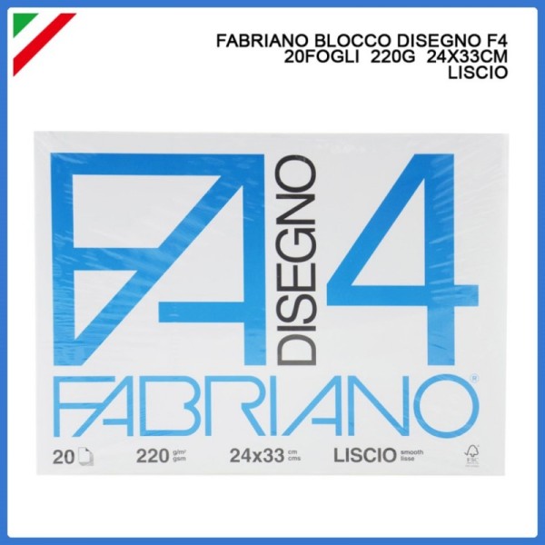 ALBUM BLOCCO FABRIANO F4 LISCIO 24 X 33