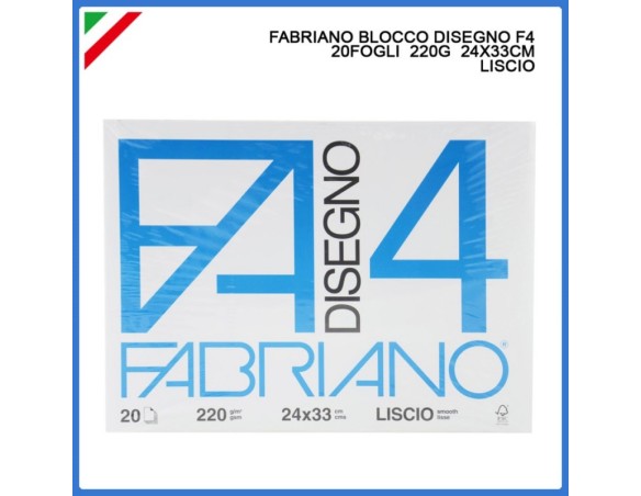 ALBUM BLOCCO FABRIANO F4 LISCIO 24 X 33