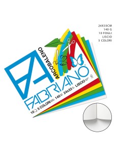 ALBUM FABRIANO COLORATI ARCOBALENO 24x33 10fg