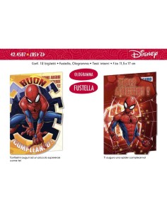 CROMO BIGLIETTO COMPLEANNO SPIDERMAN 42.5881