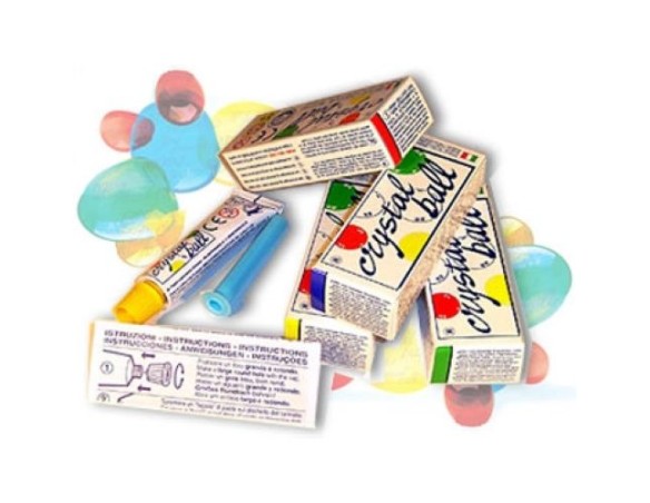 CRYSTALL BALL tubetto 4 colori ASSORTITI