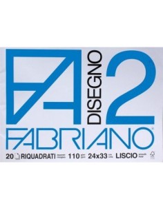 F2 BLOCCO 24X33 20 FOGLI LISCIO RIQUADRATO 06201516