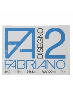 F2 BLOCCO FABRIANO 24X33 20 FOGLI RUVIDO 06000516