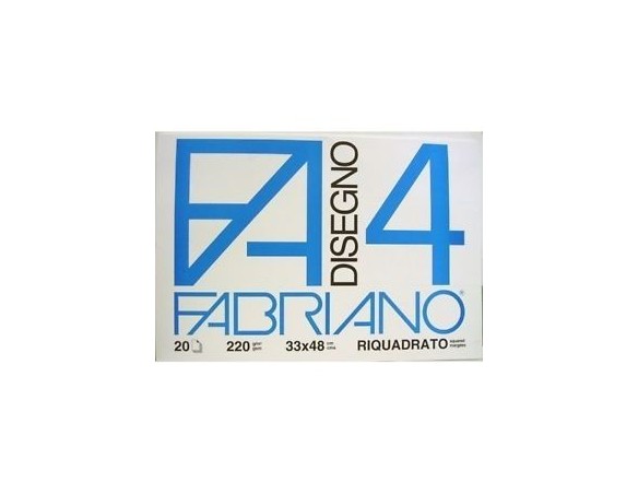 BLOCCO FABRIANO LISCIO RIQUADRATO 33X48 220G F4