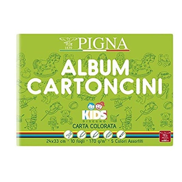 Album cartoncino Colorati colorato pigna kids...