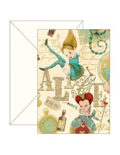 BIGLIETTO AUGURI BUON COMPLEANNO ALICE NEL PAESE DELLE...