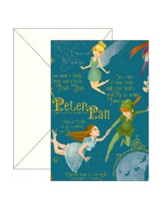 BIGLIETTO AUGURI BUON COMPLEANNO PETER PAN 5555