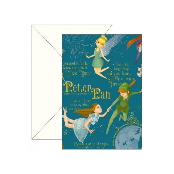 BIGLIETTO AUGURI BUON COMPLEANNO PETER PAN 5555