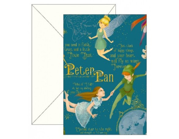 BIGLIETTO AUGURI BUON COMPLEANNO PETER PAN 5555