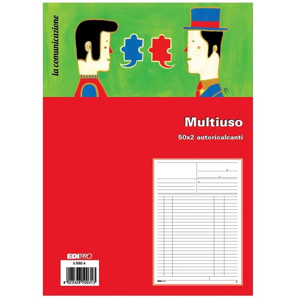 Blocco multiuso 50 - 50 fogli autoric. 31x21...