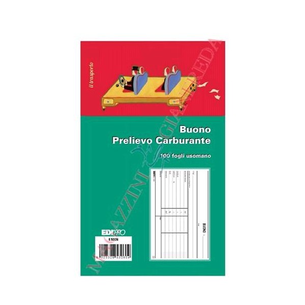 BUONO PRELIEVO CARBURANTE 100 FOGLI E 5326