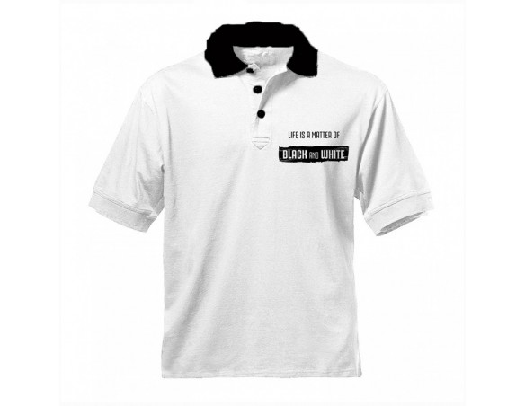 POLO JUVENTUS BIANCA BLACK AND WHITE S/XL