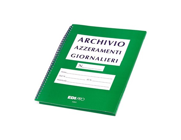 CARTELLA ARCHIVIO AZZERAMENTI GIORNALIERI E 6833