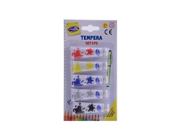 COLORI TEMPERA DA 5 PEZZI