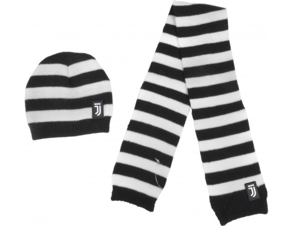 COORDINATO JUNIOR JUVENTUS 131401 - SCIARPA E CAPPELLO CUFFIA