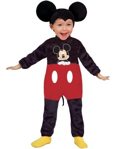 Costume Baby Mickey Classic, Nero/Rosso, Topolino 6-12...