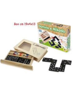 DOMINO E MIKADO IN LEGNO BOX 40119